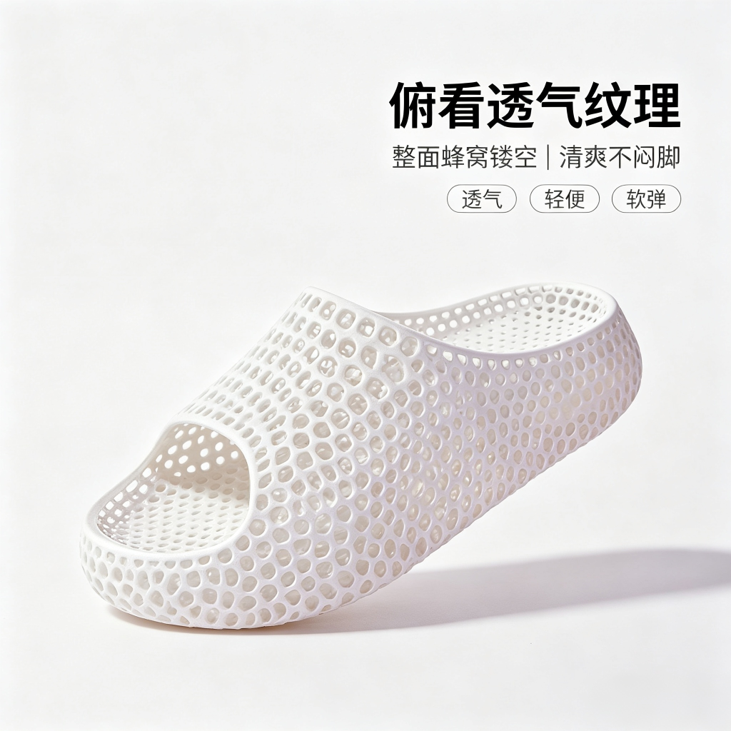 打印运动拖鞋男女同款居家室内轻便速干防滑透气外穿踩屎感凉拖